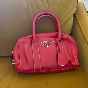 Red Prada bag